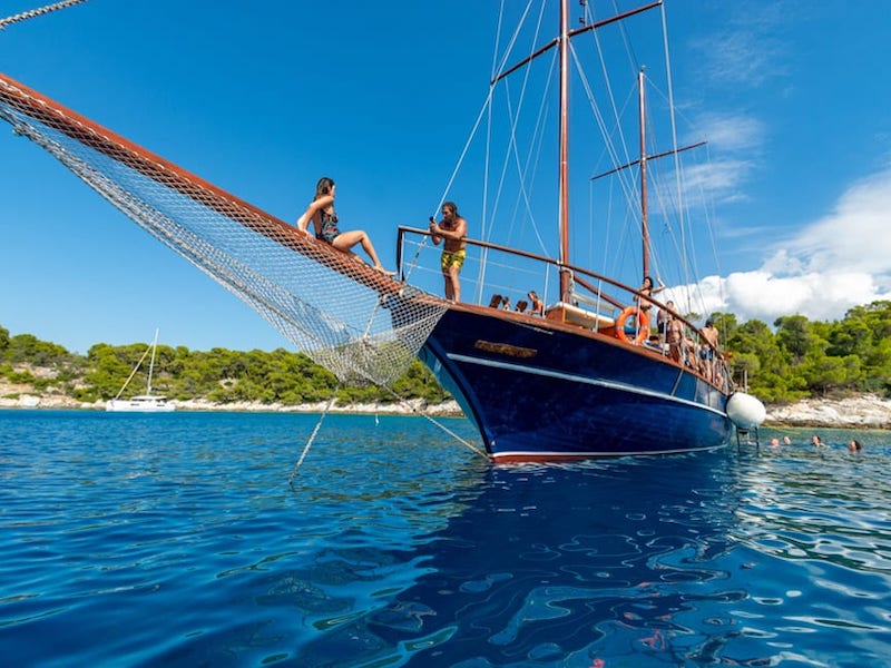 Greek Islands Boat Tour by Wooden Ship from Athens