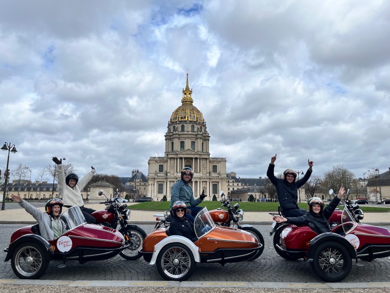 Thrilling Paris Monuments Tour by Sidecar Motorcycle