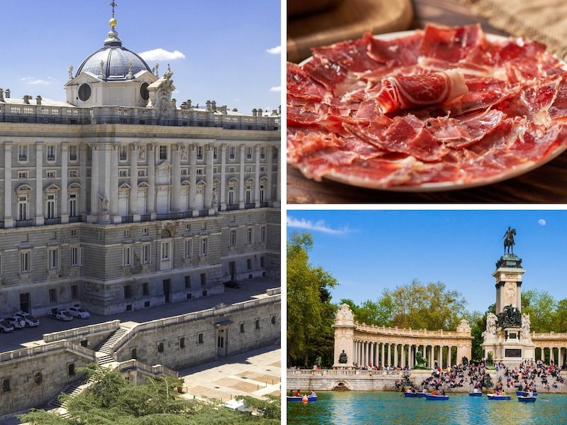 Madrid Royal Palace Tour with Tapas and Retiro Park